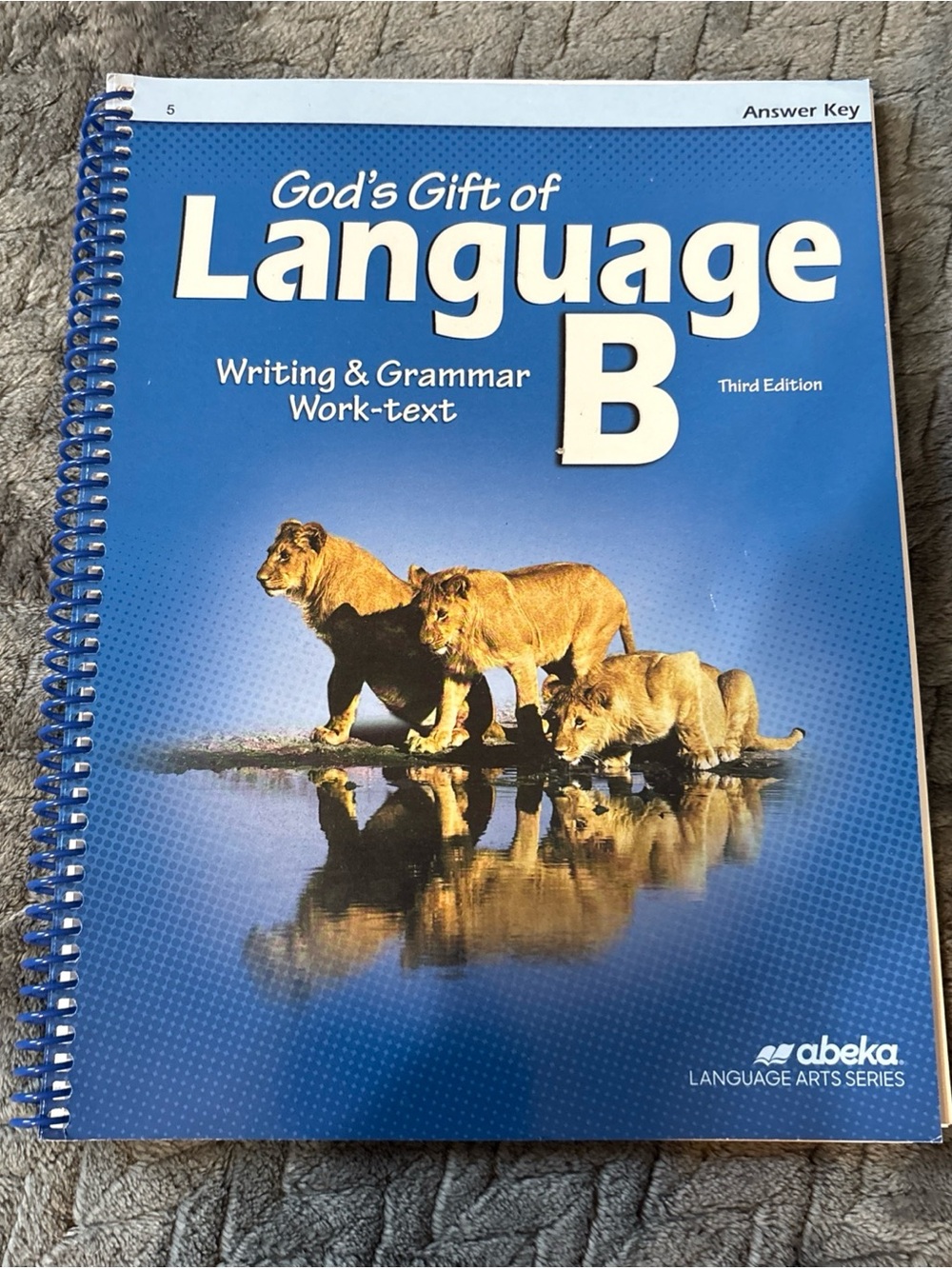 Abeka Blue 'Language B' Writing & Grammar Work-Text answer key